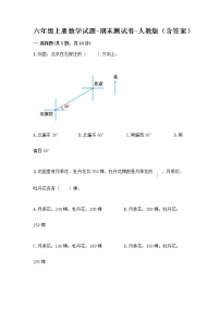 六年级上册数学试题-期末测试卷-人教版（含答案） (6)