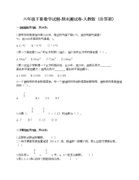 六年级下册数学试题-期末测试卷-人教版（含答案） (6)