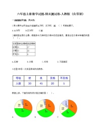 六年级上册数学试题-期末测试卷-人教版（含答案）