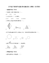 五年级下册数学试题-期末测试卷-人教版（含答案） (3)