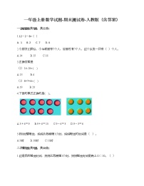 一年级上册数学试题-期末测试卷-人教版（含答案） (17)