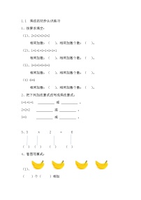 数学二年级上册1.乘法的初步认识综合训练题