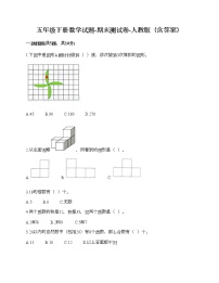 五年级下册数学试题-期末测试卷-人教版（含答案） (3)