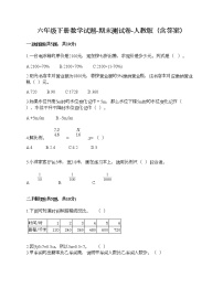 六年级下册数学试题-期末测试卷-人教版（含答案） (8)