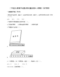 二年级上册数学试题-期末测试卷9-人教版（含答案）