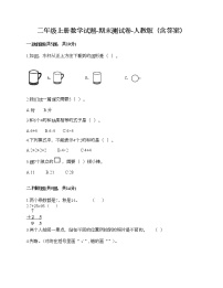 二年级上册数学试题-期末测试卷-人教版（含答案） (10)