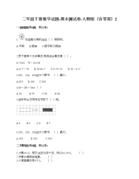 二年级下册数学试题-期末测试卷-人教版（含答案）2 (4)