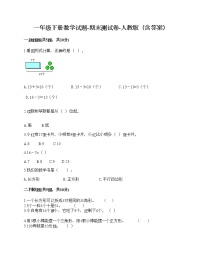 一年级下册数学试题-期末测试卷-人教版（含答案） (9)