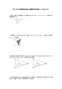 2021年小升初高效过渡之衔接数学知识链（二百九十七）练习题