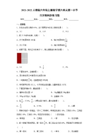 人教版六年级上册6 百分数（一）同步训练题