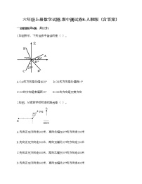 六年级上册数学试题-期中测试卷8-人教版（含答案） (2)