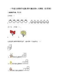 一年级上册数学试题-期中测试卷1-人教版（含答案） (2)