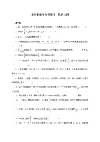 小升初数学专项练习  比和比例（无答案）通用版