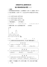 小学数学苏教版四年级上册四 统计表和条形统计图（一）单元测试综合训练题