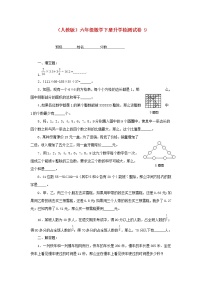 人教版六年级数学下册【升学检测试卷【9】