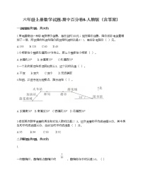 六年级上册数学期中百分卷人教版（含答案） (1)