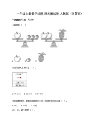 一年级上册数学试题-期末测试卷-人教版（含答案） (2)