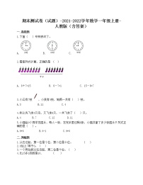 期末测试卷（试题）-2021-2022学年数学一年级上册-人教版（含答案）