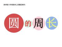 小学数学西师大版六年级上册二 圆圆的周长背景图课件ppt