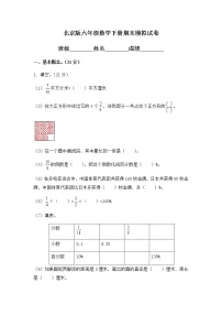 （北京版）六年级下册期末模拟试卷