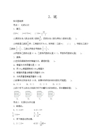 人教版数学六年级上册  专项测评2.比  试卷（含答案）