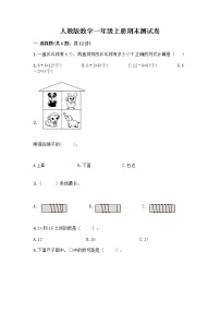 人教版数学一年级上册期末测试卷精编