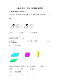 人教版数学一年级上册期末测试卷精品