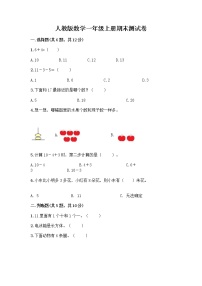 人教版数学一年级上册期末测试卷及1套完整答案