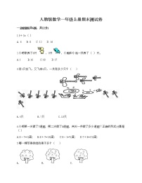 人教版数学一年级上册期末测试卷（真题汇编）