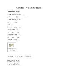 人教版数学一年级上册期末测试卷及答案（新）