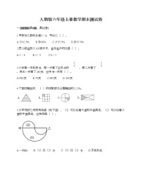 人教版六年级上册数学期末测试卷（考点梳理）