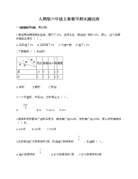 人教版六年级上册数学期末测试卷（易错题）