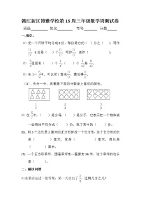 小学人教版8 分数的初步认识综合与测试巩固练习