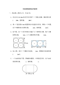 人教数学六上  重难点突破卷3 巧求圆的周长和面积