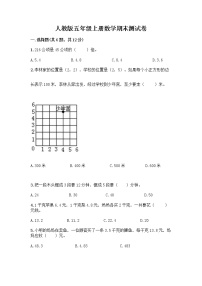 人教版五年级上册数学期末测试卷 (14)