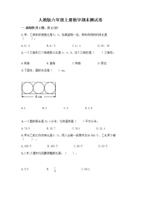 人教版六年级上册数学期末测试卷 (10)