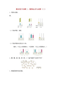 人教版一年级数学上册《期末复习专题二：数的认识与运算（二）》衔接题练习题及参考答案