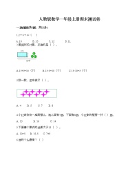 人教版数学一年级上册期末测试卷标准卷