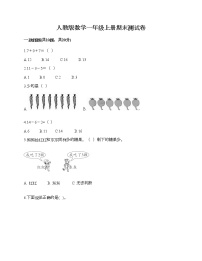 人教版数学一年级上册期末测试卷附答案（预热题）