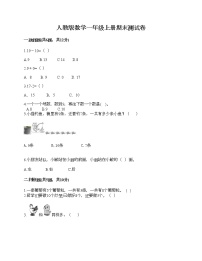 人教版数学一年级上册期末测试卷（综合题）