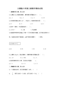 人教版六年级上册数学期末试卷附参考答案（轻巧夺冠）