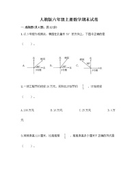 人教版六年级上册数学期末试卷附参考答案（综合卷）