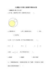 人教版六年级上册数学期末试卷带答案（达标题）