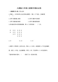 人教版六年级上册数学期末试卷及参考答案（名师推荐）