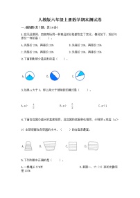 人教版六年级上册数学期末测试卷附答案（精练）