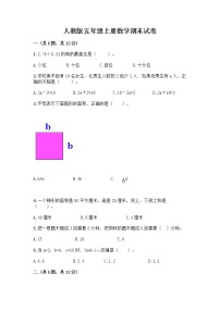 人教版五年级上册数学期末试卷附参考答案（培优A卷）