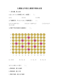 人教版五年级上册数学期末试卷带答案（达标题）