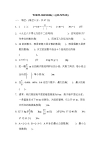 2022年人教版小学数学六年级小升初专题复习卷01（含答案）