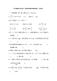 2022年人教版小学数学六年级小升初专题复习卷5（含答案）