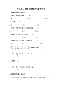 青岛版二年级上册数学期末测试卷及1套参考答案